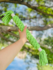 Large Apple Green Handmade Macrame Candy Rope for Big Dogs