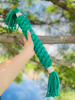 Large Green Handmade Macrame Candy Rope for Big Dogs